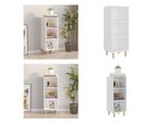 Vidaxl Credenza Bianca 34,5X32,5X90 Cm Materiale A Base Di Legno - Credenza - Credenze - Credenza - Armadio