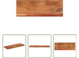 The Living Store Piano D'appoggio 70X20X3,8 Cm Rettangolare In Legno Massiccio Di Acacia