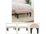 The Living Store Panca Cappuccino-Brown 70X30X30 Cm In Pelle Finta