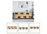 The Living Store Credenze 3 Pezzi In Legno Rovere Sonoma