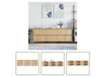 The Living Store Credenze 3 Pezzi In Legno Rovere Sonoma