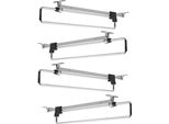 Set Di 4 Appendiabiti Estensibili Da 30 A 55 Cm | Appendiabiti Estensibili Per Guardaroba | Appendiabiti Estraibili Da Avvitare | Appendiabiti Salvaspazio Per Appendiabiti E Appendipantaloni | Accessori Per Guardaroba