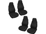 4 X Protezione Officina Auto Sedile Auto | Copertura Sedile Auto Universale | Set Copertura Sedile Auto - Colore Nero | Protezione Sedile Universale Con Copertura Poggiatesta | Copertura - Cuscino Sedile