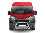Barra Di Protezione Del Paraurti Anteriore Per Citroen Jumper 2006-2016 In Acciaio Con Abe Argento