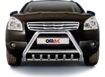 Barra Di Protezione Del Paraurti Anteriore Per Nissan Qashqai +2 2007-2010 Con Abe Acciaio Argento
