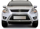 Barra Di Protezione Del Paraurti Anteriore Per Ford Kuga 2008-2012 Con Abe Acciaio Argento
