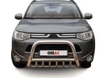 Barra Di Protezione Paraurti Anteriore Per Mitsubishi Outlander 2012-2015 Abe Acciaio Argento