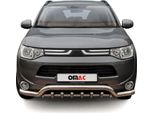 Barra Di Protezione Paraurti Anteriore Per Mitsubishi Outlander 2012-2015 Acciaio Argento Abe