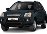 Barra Di Protezione Paraurti Anteriore Per Kia Sportage 2008-2010 Con Abe Acciaio Nero