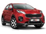Barra Di Protezione Del Paraurti Anteriore Per Kia Sportage 2015-2018 Con Acciaio Abe Nero