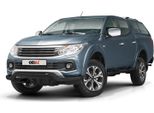 Barra Di Protezione Del Paraurti Anteriore Per Fiat Fullback 2016-2021 Con Abe Acciaio Nero