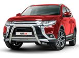 Barra Di Protezione Paraurti Anteriore Per Mitsubishi Outlander 2015-2021 In Acciaio Abe Silver
