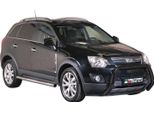 Barra Di Protezione Paraurti Anteriore Per Opel Antara 2011-2015 ø76Mm Acciaio Protezione Nera
