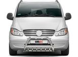 Barra Di Protezione Paraurti Anteriore Per Mercedes Vito W639 2003-2010 Abe Acciaio Argento