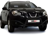 Barra Di Protezione Del Paraurti Anteriore Per Nissan Qashqai 2010-2013 Con Abe Acciaio Nero