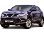 Barra Di Protezione Del Paraurti Anteriore Per Nissan Qashqai 2013-2017 Con Abe Acciaio Nero