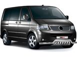 Barra Di Protezione Del Paraurti Anteriore Per Vw T5 2003-2015 Con Protezione Paraurti Abe In Acciaio Argento