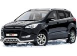 Protezione Paraurti Anteriore Per Ford Kuga 2012-2017 Con Abe Acciaio Argento
