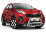 Barra Di Protezione Del Paraurti Anteriore Per Kia Sportage 2015-2021 Con Protezione Paraurti Abe Argento