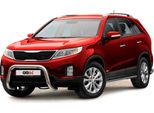 Barra Di Protezione Del Paraurti Anteriore Per Kia Sorento 2012-2015 Con Abe Acciaio Argento