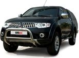 Barra Di Protezione Paraurti Anteriore Per Subishi L200 2006-2009 Abe Acciaio Argento