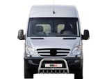 Barra Di Protezione Del Paraurti Anteriore Per Mercedes Sprinter 2006-2013 Con Abe Acciaio Argento
