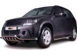 Barra Di Protezione Anteriore Per Suzuki Grand Vitara 2006-2015 Acciaio Abe Argento