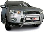 Barra Di Protezione Paraurti Anteriore Per Subishi Outlander 2010-2012 Abe Acciaio Argento