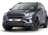 Protezione Paraurti Anteriore Per Ford Kuga 2017-2025 In Acciaio Inox Con Abe Nero