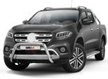 Barra Di Protezione Del Paraurti Anteriore Per Mercedes Classe X 2017-2020 Con Abe Argento