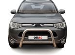 Barra Di Protezione Paraurti Anteriore Per Subishi Outlander 2012-2015 Abe Acciaio Argento