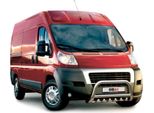 Barra Di Protezione Del Paraurti Anteriore Per Fiat Ducato 2006-2016 Acciaio Argento Con Abe