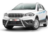 Barra Di Protezione Del Paraurti Anteriore Per Suzuki SX4 S-Cross 2016-2022 Con Abe Argento