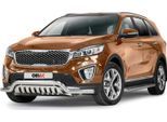 Protezione Paraurti Anteriore Per Kia Sorento 2015-2018 In Acciaio Inox Con Abe Silver