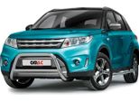 Protezione Paraurti Anteriore Per Suzuki Vitara 2015-2018 Acciaio Abe Argento