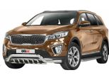 Barra Di Protezione Anteriore Per Kia Sorento 2015-2018 Bassa Con Acciaio Abe Argento