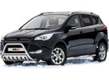 Barra Di Protezione Del Paraurti Anteriore Per Ford Kuga 2012-2017 Con Abe In Acciaio Inox Argento
