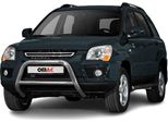 Protezione Paraurti Anteriore Per Kia Sportage 2008-2010 Acciaio Abe Silver