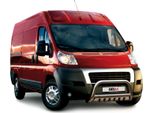 Barra Di Protezione Del Paraurti Anteriore Per Fiat Ducato 2006-2016 Con Abe In Acciaio Inox Argento
