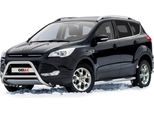 Barra Di Protezione Paraurti Anteriore Per Ford Kuga 2012-2017 Acciaio Argento Con Abe