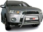 Barra Di Protezione Del Paraurti Anteriore Per Mitsubishi Outlander 2010-2012 Con Abe Argento
