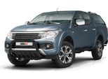 Barra Di Protezione Del Paraurti Anteriore Per Fiat Fullback 2015-2021 Con Abe Acciaio Nero
