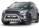 Barra Di Protezione Paraurti Anteriore Per Ford Kuga 2017-2025 Acciaio Argento Con Abe