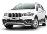 Barra Di Protezione Paraurti Anteriore Per Suzuki SX4 S-Cross 2016-2022 Abe Acciaio Argento