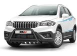 Barra Di Protezione Paraurti Anteriore Per Suzuki SX4 S-Cross 2016-2022 Acciaio Abe Nero