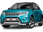 Barra Di Protezione Del Paraurti Anteriore Per Suzuki Vitara 2015-2018 In Acciaio Inox Con Abe Silver