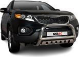 Barra Di Protezione Del Paraurti Anteriore Per Kia Sorento 2010-2012 Con Abe In Acciaio Inox Argento