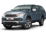 Barra Di Protezione Del Paraurti Anteriore Per Fiat Fullback 2016-2021 Con Abe Acciaio Nero
