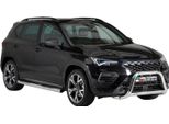 Barra Di Protezione Del Paraurti Anteriore Per Seat Ateca 2021-2025 ø63Mm Acciaio Protezione Argento