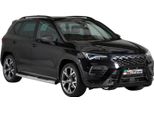 Barra Di Protezione Del Paraurti Anteriore Per Seat Ateca 2021-2025 ø63Mm Acciaio Protezione Nera